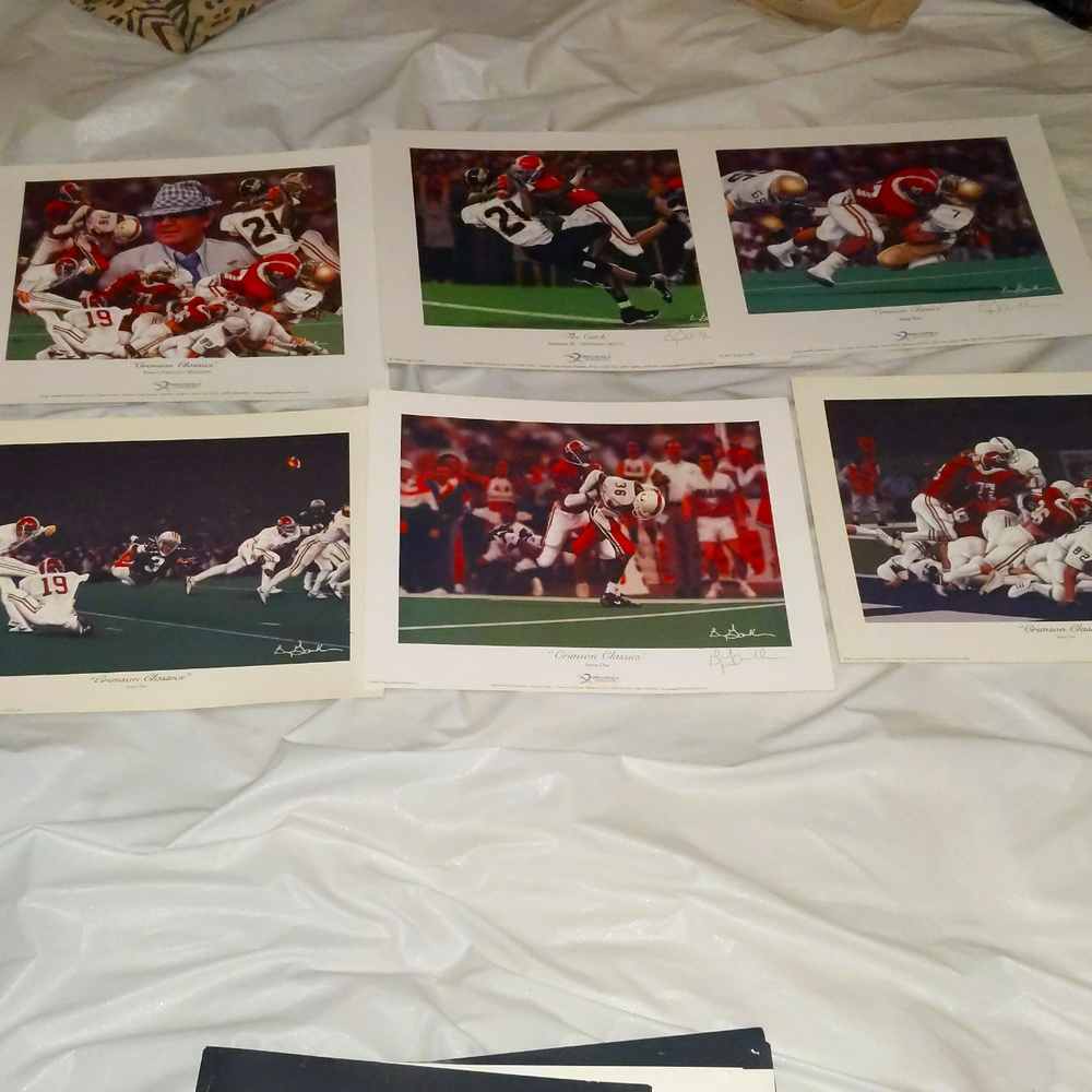 BAMA BUNDLE DEAL. U GET CRIMSON CLASSICS PRINT AND THE OTHER 5 PRINTS .6 PRINTS